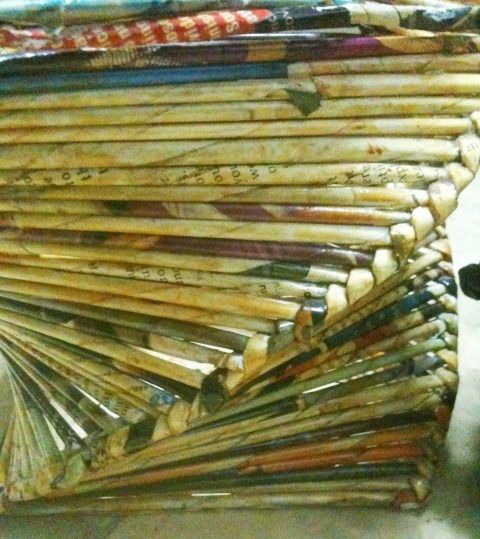 报纸花瓶编织 报纸花瓶编织