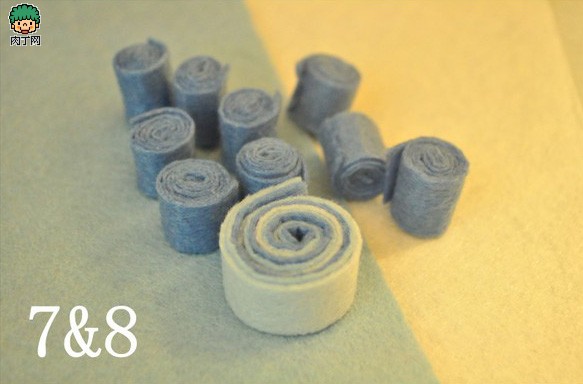 不织布制作饰品diy-廉价毛衣链 可爱的小兰花