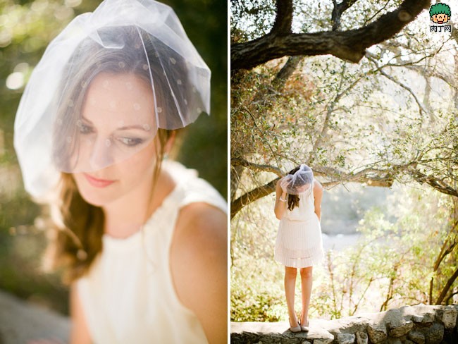 DIY-本身动手DIY一个波点新娘头纱