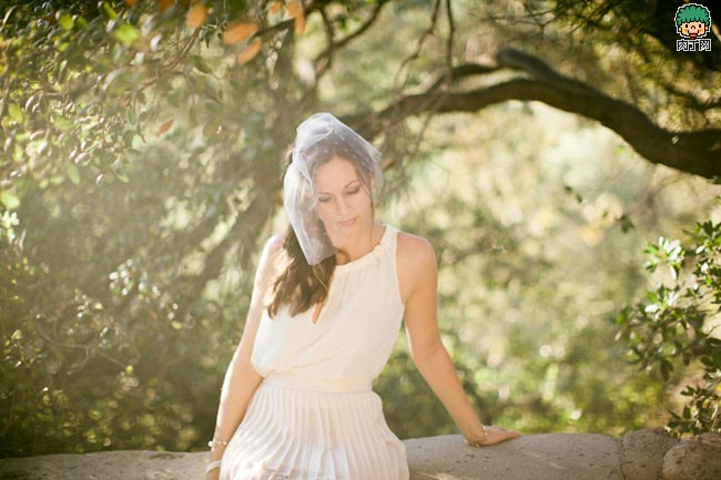 DIY-本身动手DIY一个波点新娘头纱