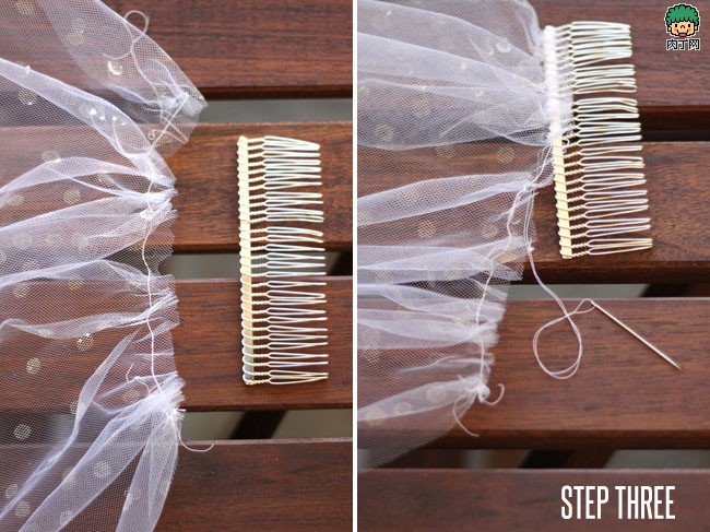 DIY-本身动手DIY一个波点新娘头纱