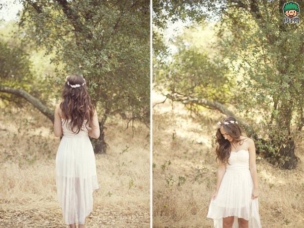 为森女风新娘打造手工花环头饰的diy要领