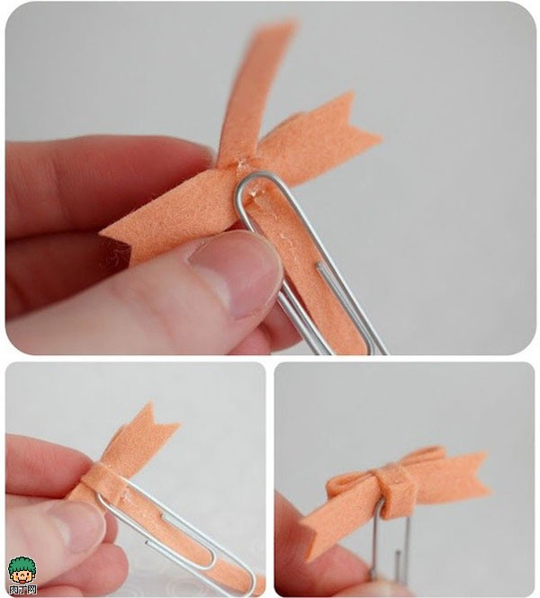 饰品DIY 用曲别针diy大度的蝴蝶结胸针教程教你