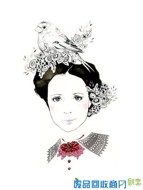 唯美插画手绘美图伤感二次元图片