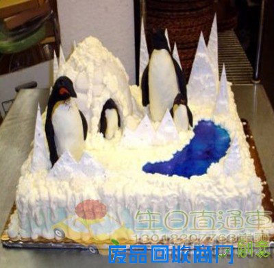 天津生日蛋糕天津 天津蛋糕店 创意蛋糕 企鹅