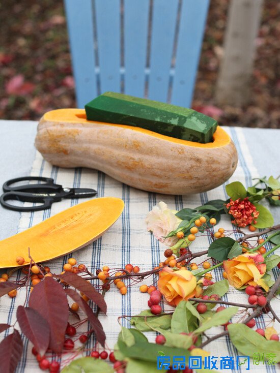 生活专栏：小院教你DIY万圣节郊游南瓜桌花