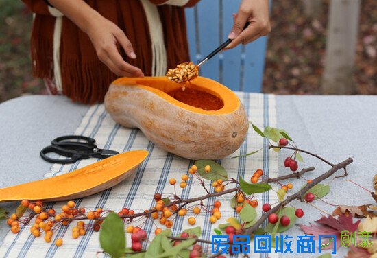 生活专栏：小院教你DIY万圣节郊游南瓜桌花