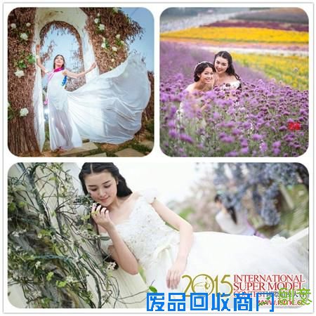 30位国际超模们穿着由V2视觉摄影机构提供的浪漫白色婚纱裙在满是薰衣草的花海里摇曳生姿，处处彰显着法式浪漫情怀，又似散落在人间的天使，吸引着游客们驻足停留，并拍照留念。