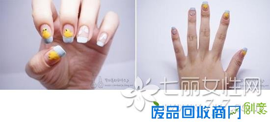 美甲图片可爱卡通简单,美甲可爱卡通图片,美甲可爱超萌图片