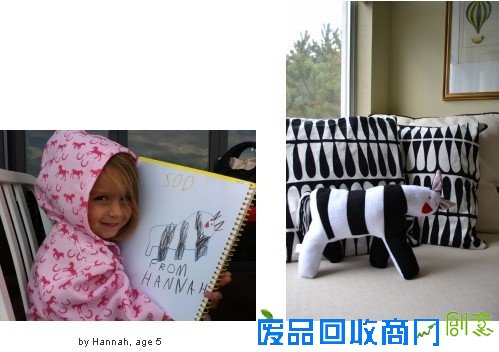 国外手工布偶网站受追捧 根据孩子涂鸦制作