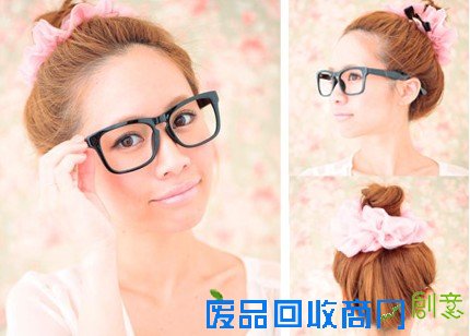 可爱蓬松丸子头扎法图解 夏日百搭花苞头分享