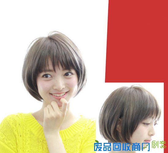 时尚可爱短发发型图片,可爱短发发型,可爱女生短发发型图片