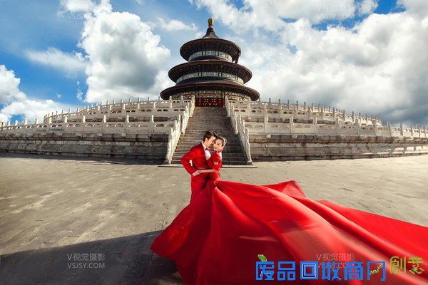 中国风婚纱照,V视觉摄影礼服任你选