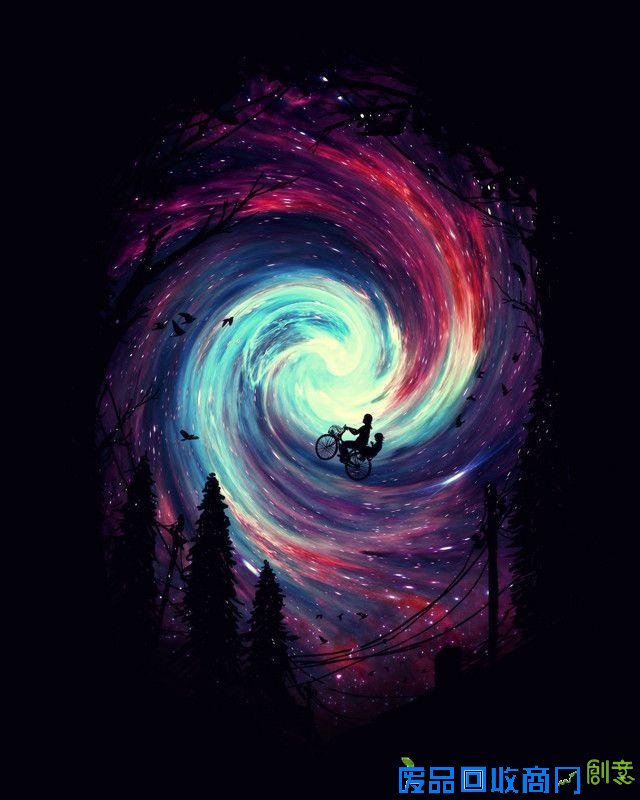 唯美意境lomo星宿夜空伤感图片