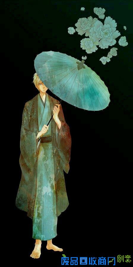 唯美插画二次元意境卡通伤感插画图片