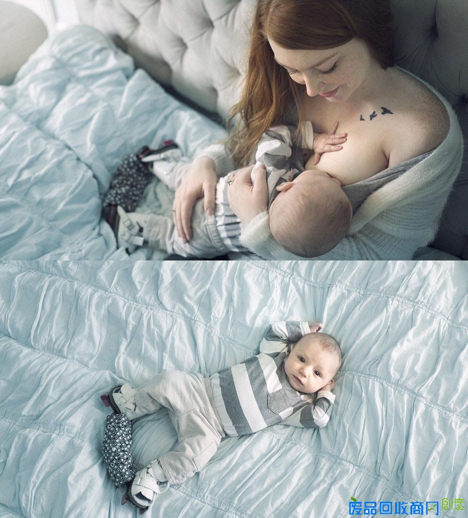 摄影师拍母亲哺乳唯美照片
