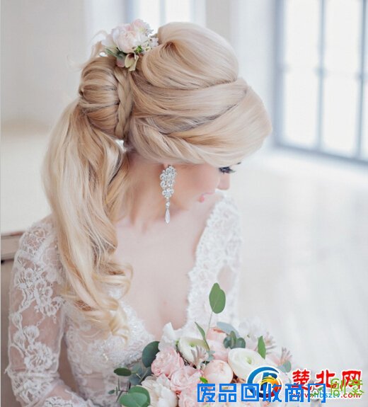 婚纱照新娘发型 打造唯美新娘造型