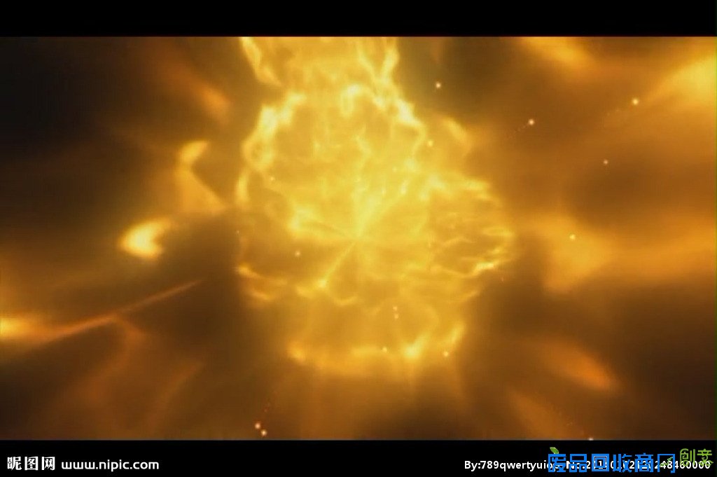 火焰燃烧光效视频素材图片 