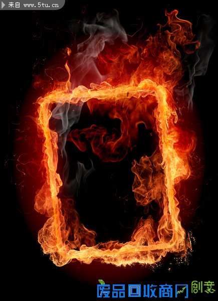火焰燃烧的画框图片.jpg 