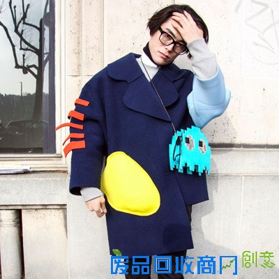 几何图案穿出街头chic感