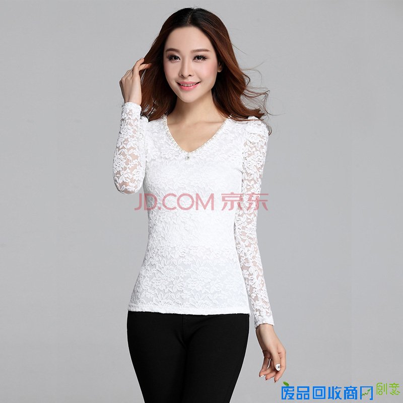 女士上衣2014春装新款女装蕾丝打底衫女