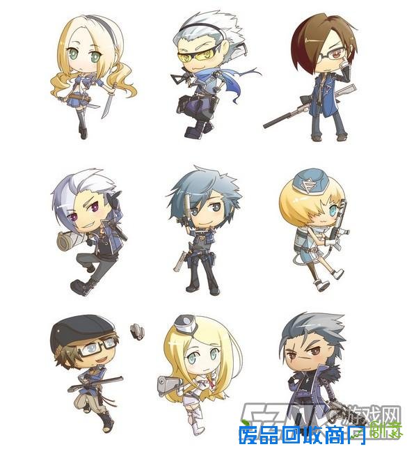 枪神纪q版手绘 超可爱超萌漫画角色 