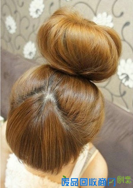韩式蓬松丸子头简单的扎法图解 可爱扎发拼清纯指数