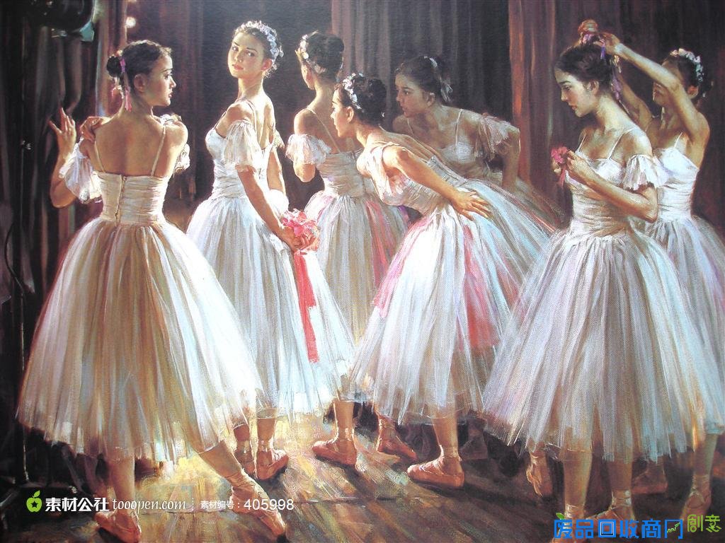 一群跳舞的美女 - 素材公社