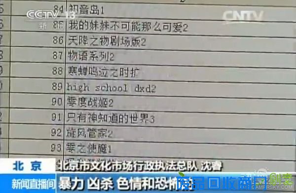 组图：整治暴恐动漫 百余部热门日漫因暴力色情被下架