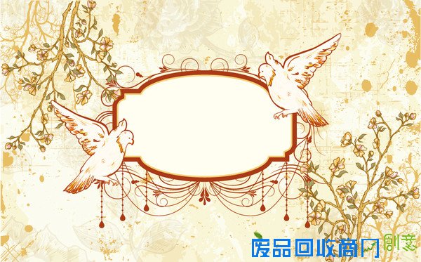 复古 优雅 花纹 背景