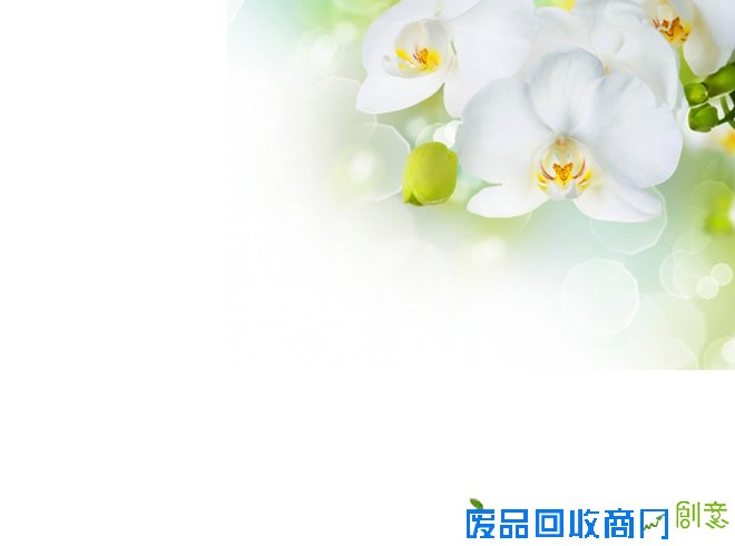 浪漫淡雅花朵背景ppt图片模板