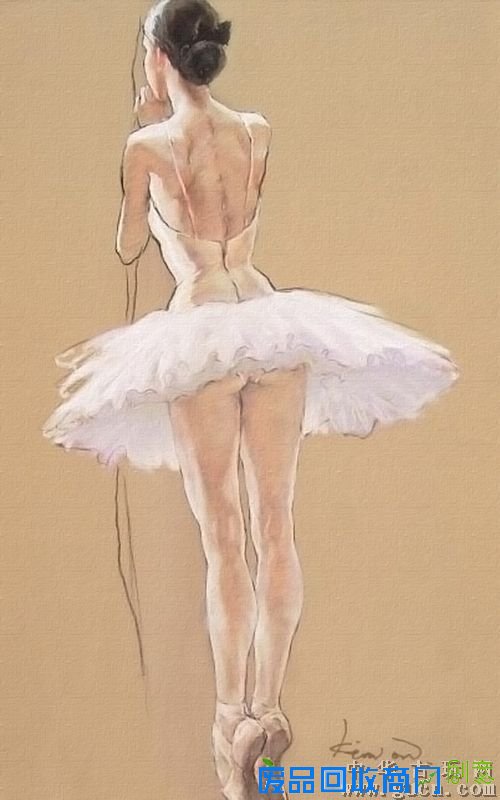 手绘油画作品之芭蕾舞者 芭蕾特狙击枪/芭蕾95/芭蕾舞 - 自驾摄影作品展厅