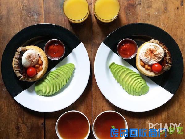 早餐新创意 对称早餐考功力