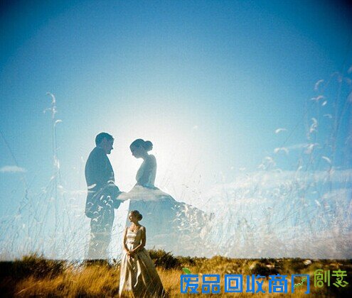 摄影师玩个性 美翻了的双重曝光婚纱照