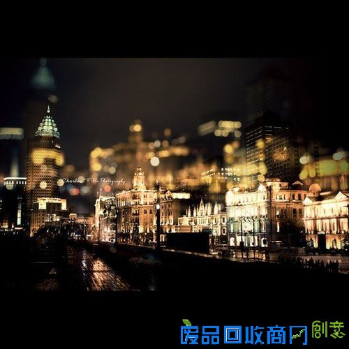 一个人看世界的灯火阑珊 唯美意境摄影