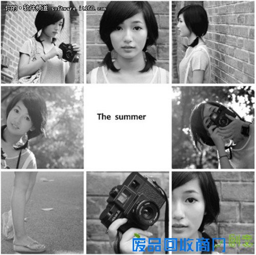 美图秀秀网页版黑白调拼图秀出独特气质