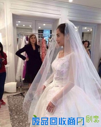 网传疑似Angelababy试婚纱照 脸上洋溢幸福(图)