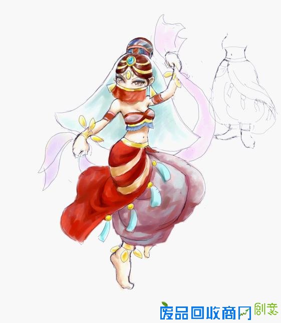 当第一个来自中东的肚皮舞娘在大道乐园表演时