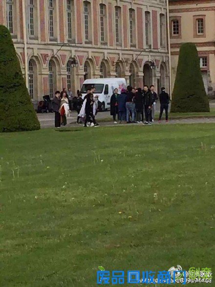 黄晓明baby法国拍婚纱照