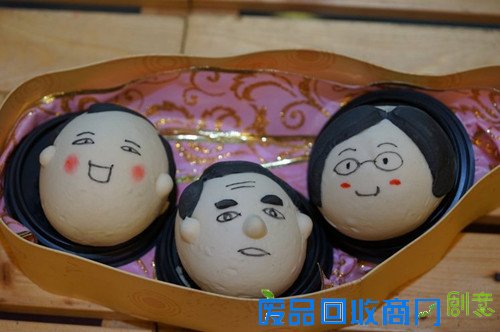 台业者推“大选”参选人Q版造型馒头顾客称像极了