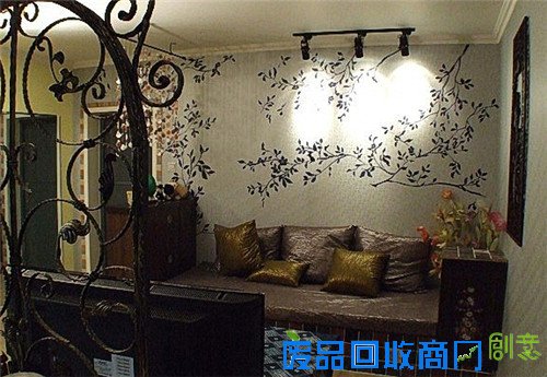 1449475607904334.jpg 手绘背景墙装修设计效果图精选 创意背景墙设计