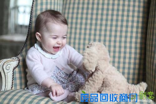英国皇室首曝小公主正面照可爱似哥哥(图)