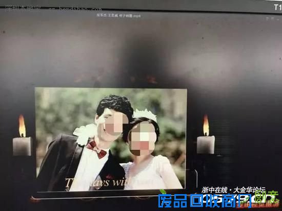 最可怕婚纱照：人脸惨白两边插白蜡 摄影师也吓呆（图）