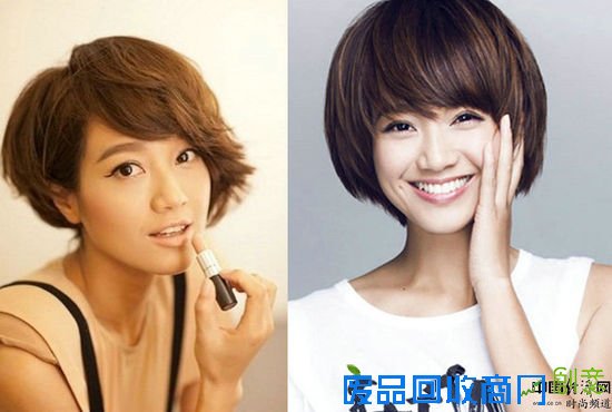 戚薇剪短发清爽干练