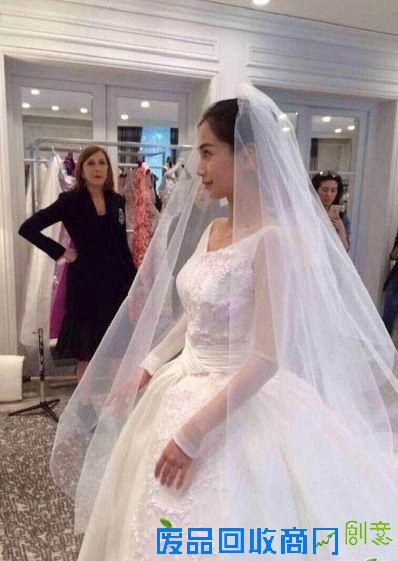 网曝AngelaBaby试婚纱照表情平静优雅动人（图）