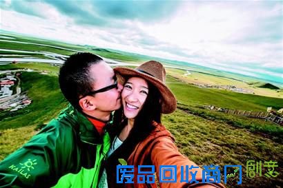 去远方自拍婚纱照