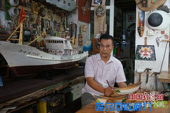 鲎壳脸谱第一人陈祥来创意传承海洋文化