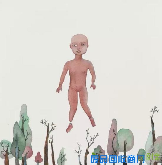 这些画和她一样干净、漂亮又伤感