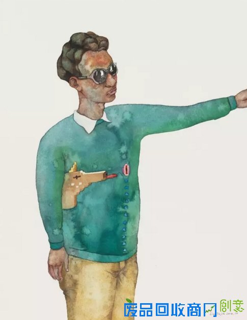 这些画和她一样干净、漂亮又伤感