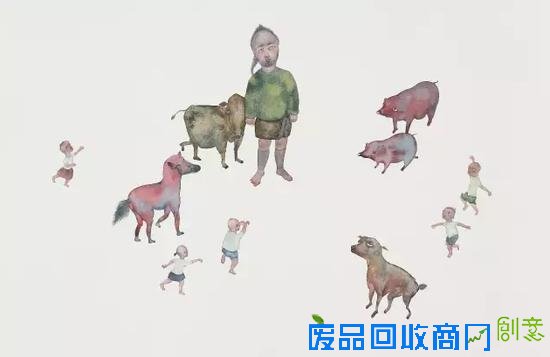 这些画和她一样干净、漂亮又伤感